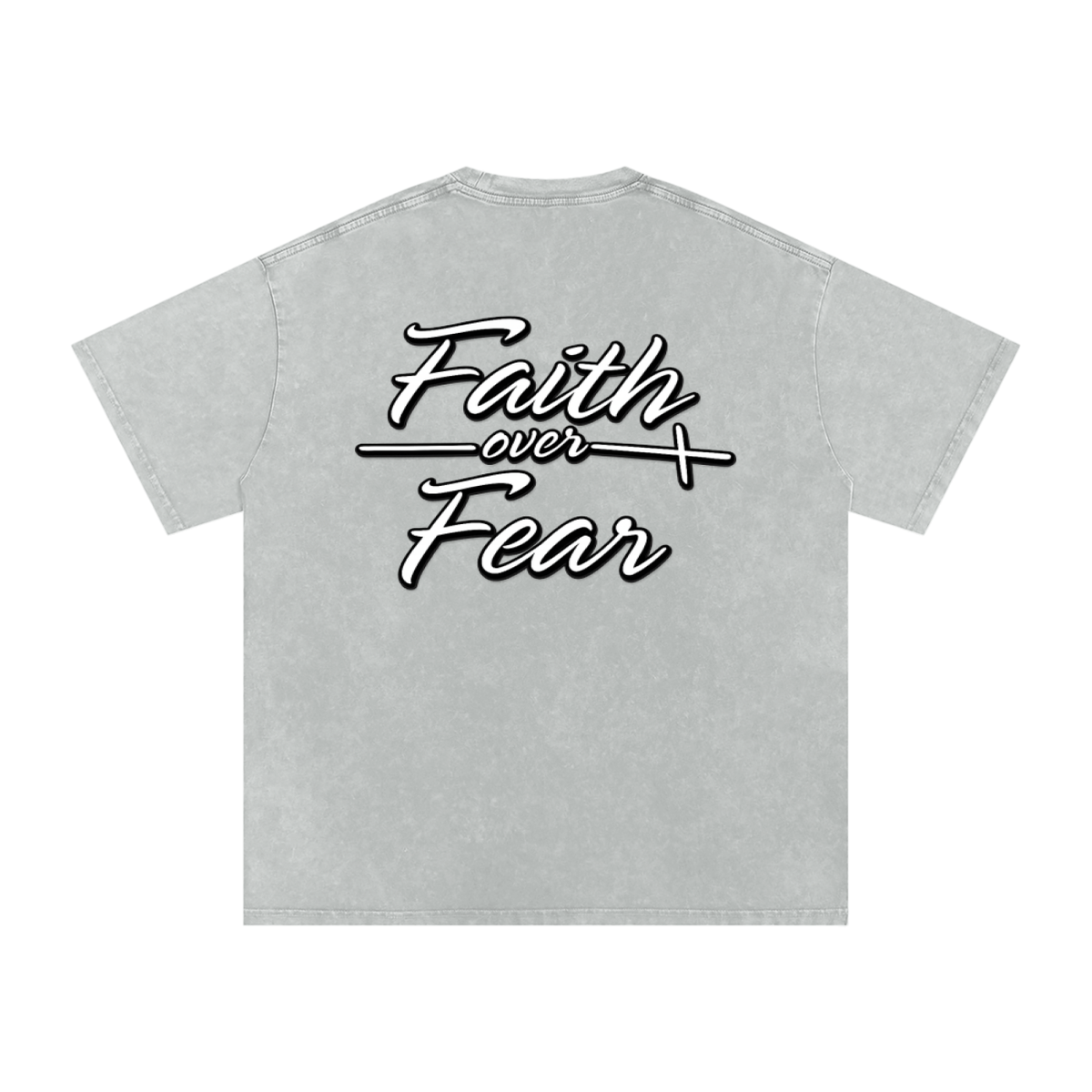 Oversized "Faith Over Fear"  T-Shirt