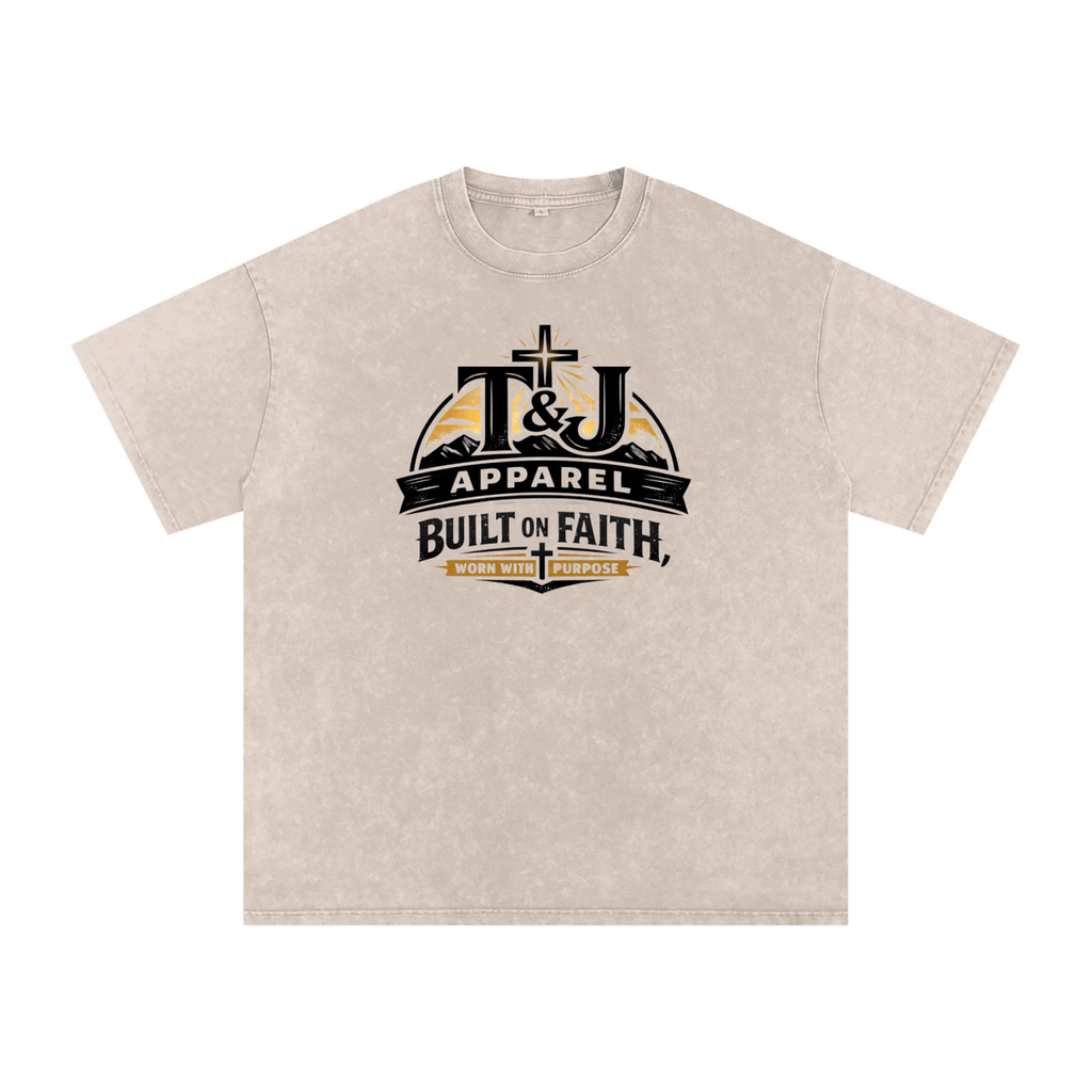 Oversized TJ Faith Apparel Logo T-Shirt