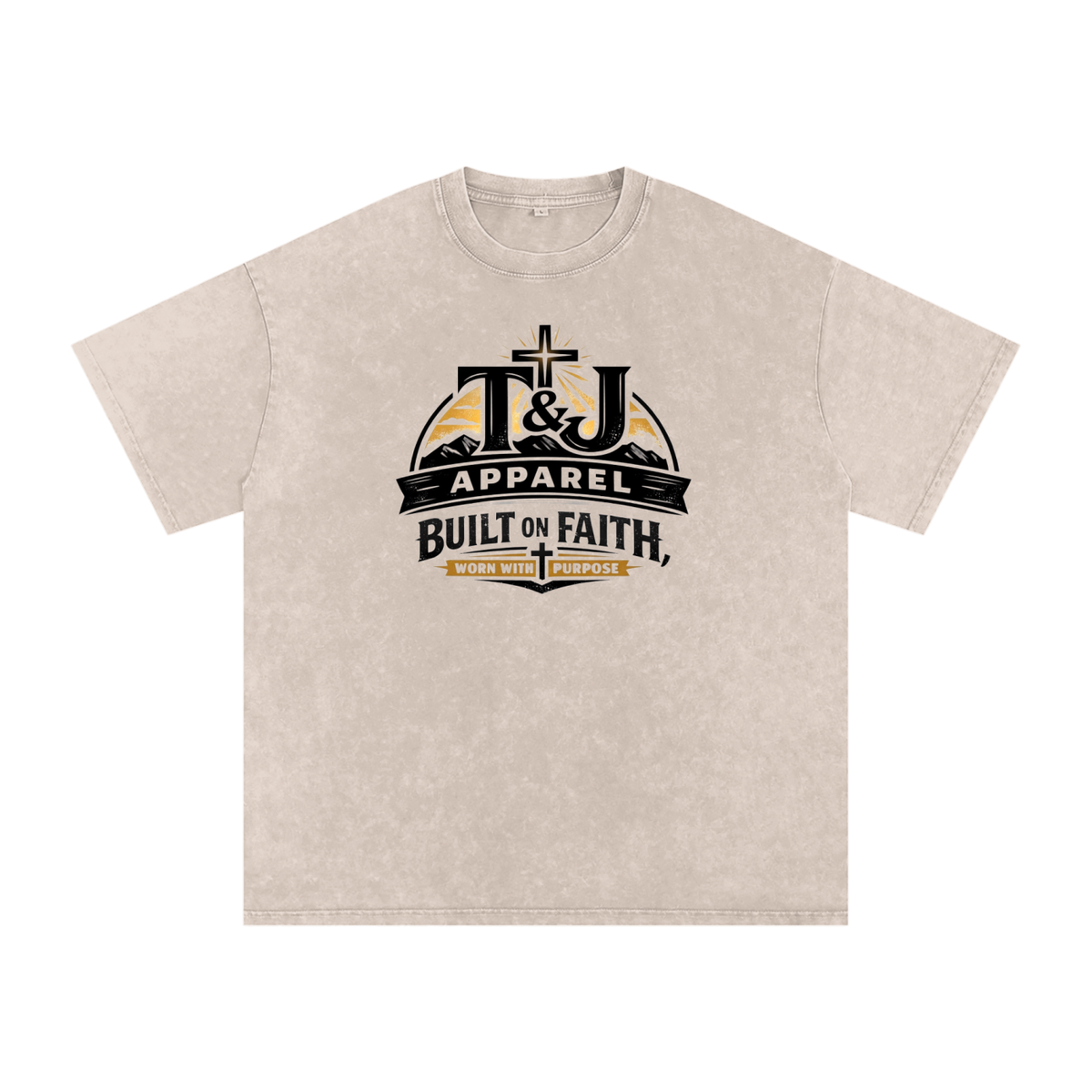 Oversized TJ Faith Apparel Logo T-Shirt