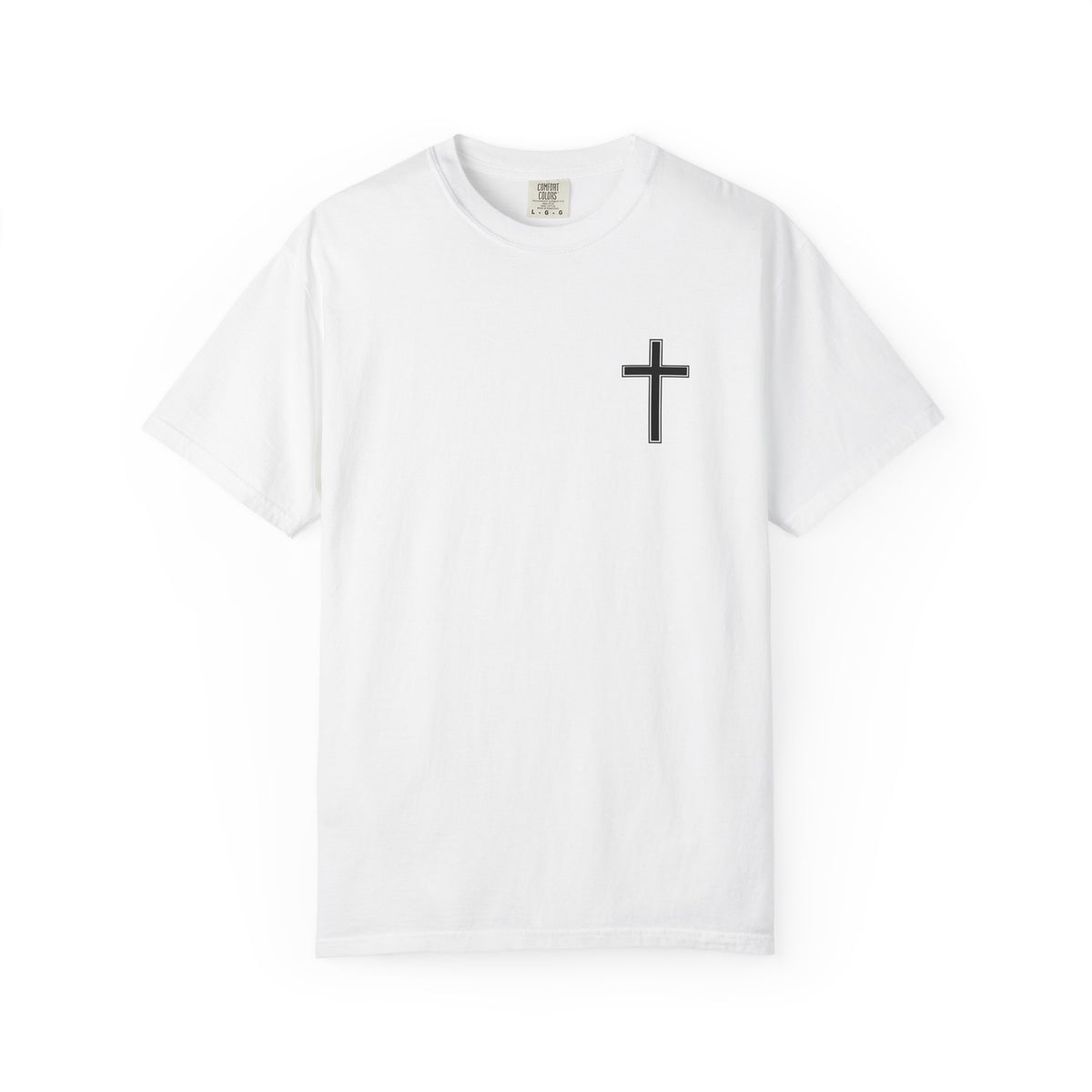 Cross Chest T‑Shirt — Minimal Christian Cross Tee