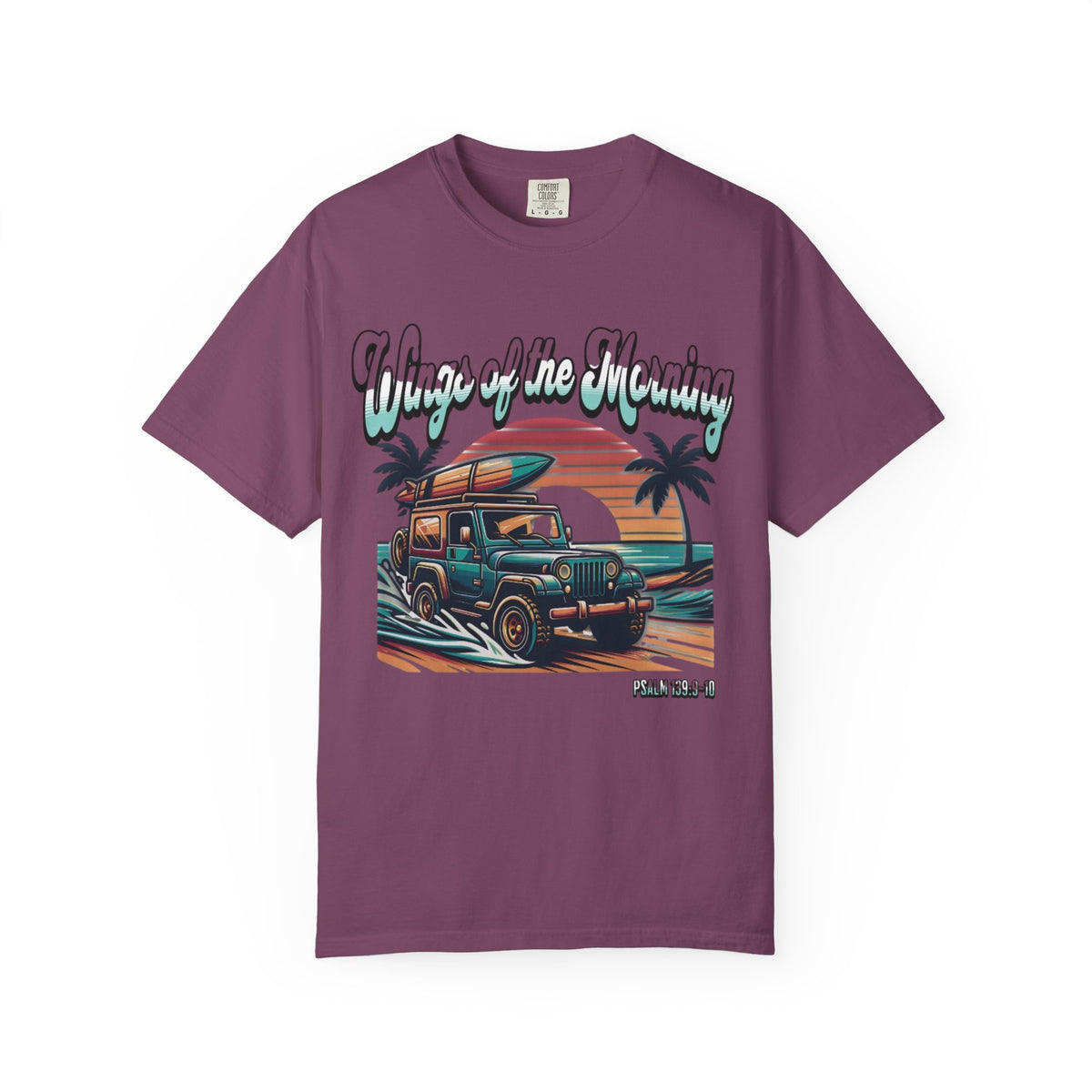 Wings of the Morning T-Shirt | Beach Sunset Palm Graphic
