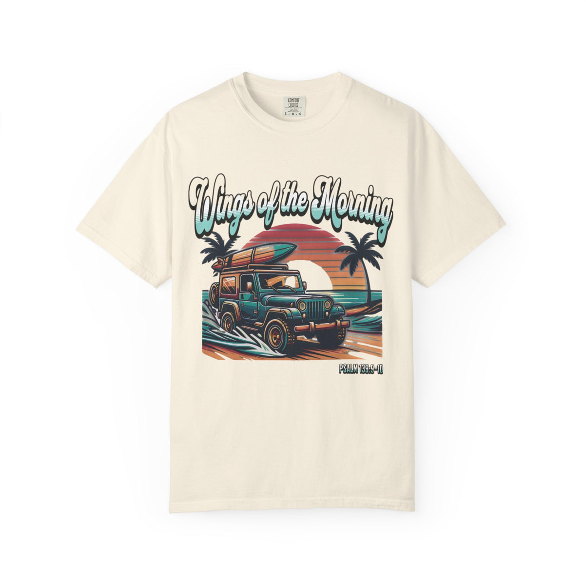 Wings of the Morning T-Shirt | Beach Sunset Palm Graphic