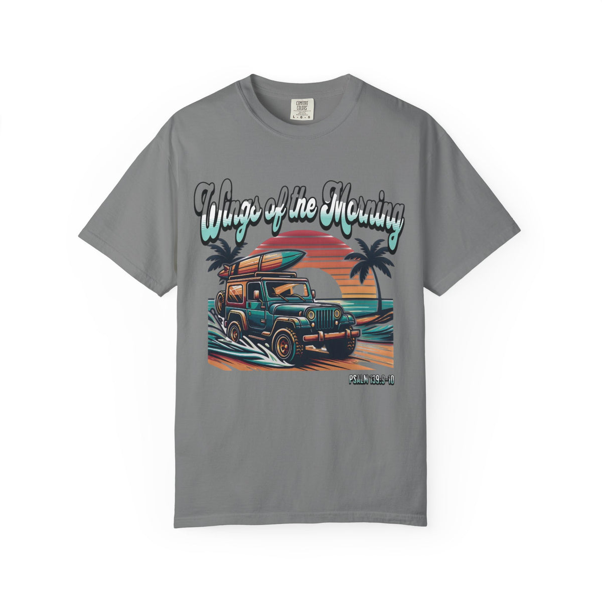 Wings of the Morning T-Shirt | Beach Sunset Palm Graphic