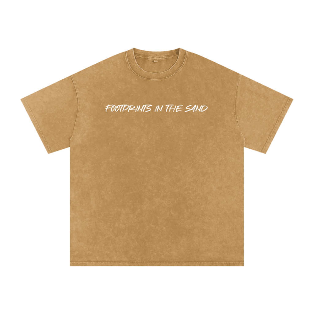 Oversized "Footprints In The Sand" T-Shirt