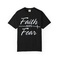 Faith Over Fear T-shirt | Script Cross Typography