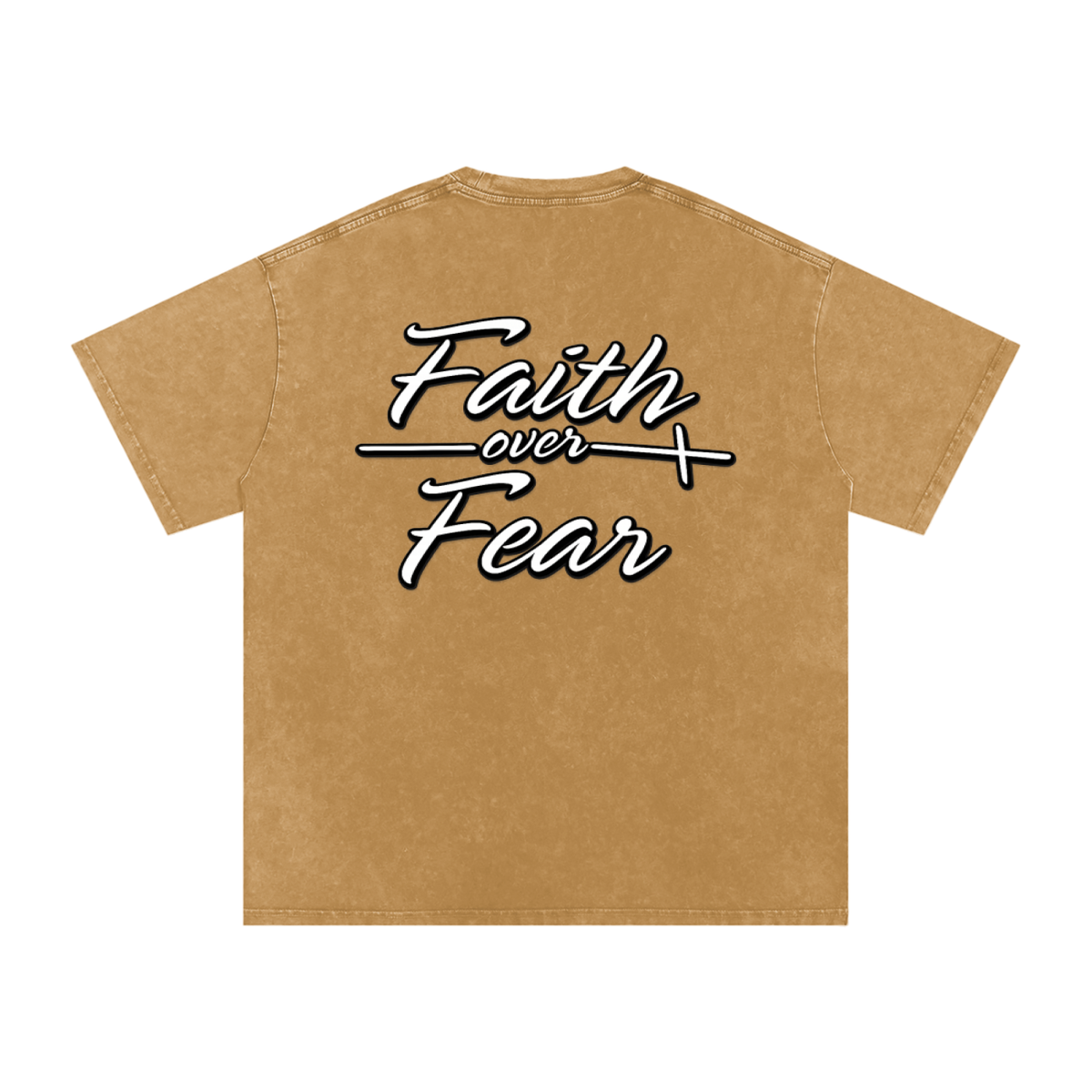 Oversized "Faith Over Fear"  T-Shirt