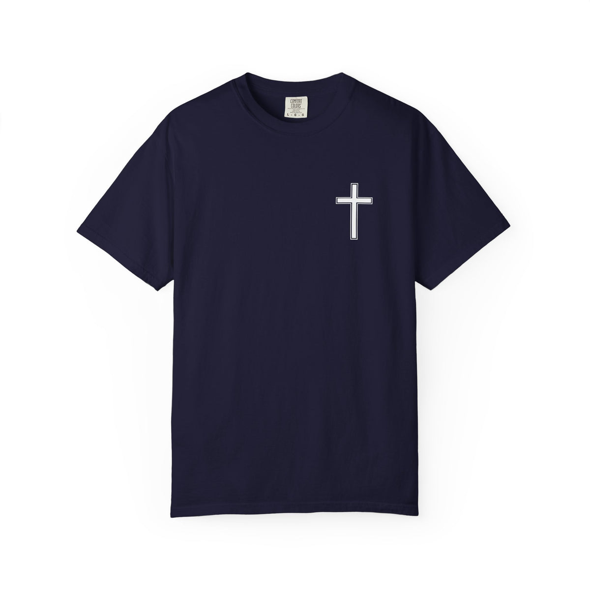 Cross Chest T‑Shirt — Minimal Christian Cross Tee