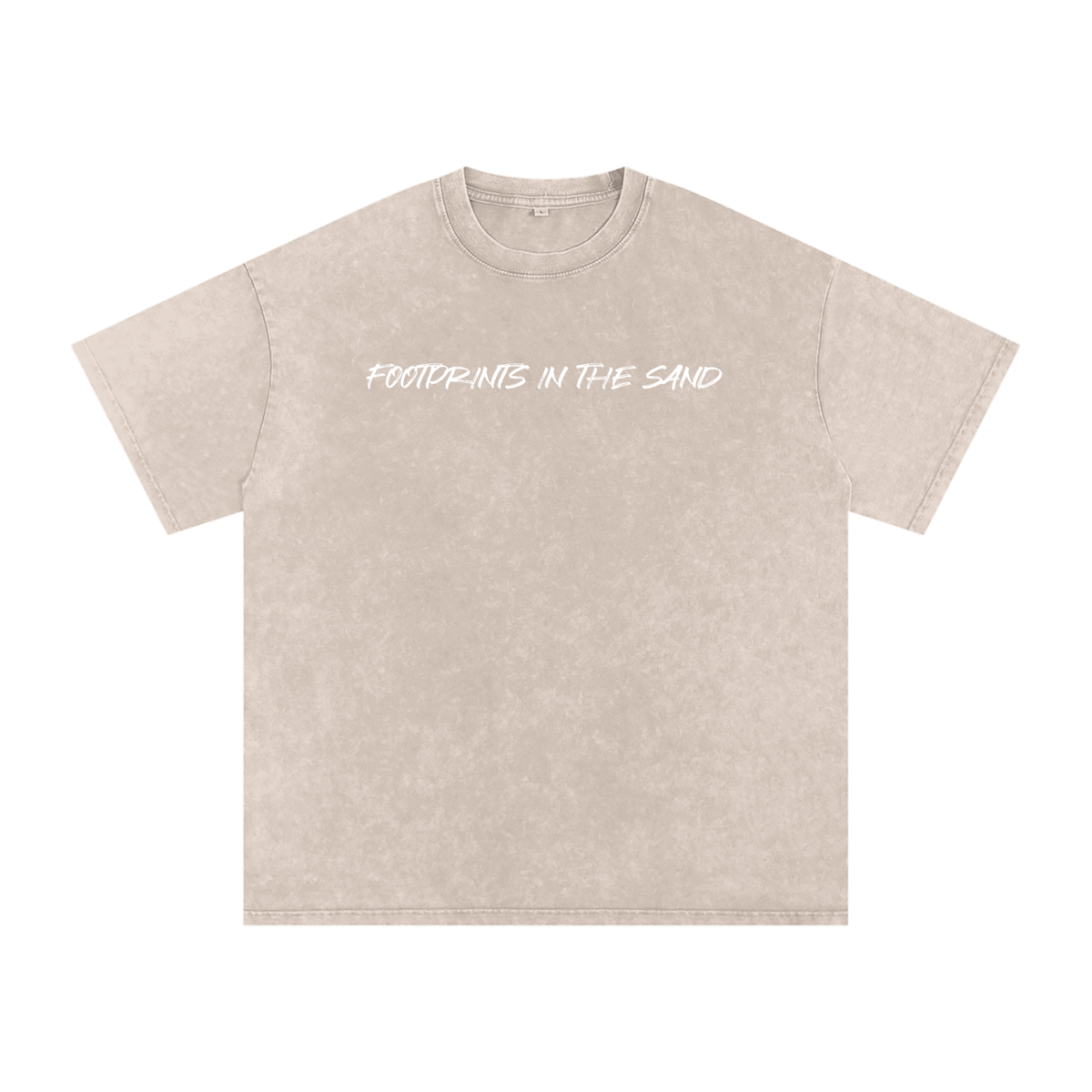 Oversized "Footprints In The Sand" T-Shirt
