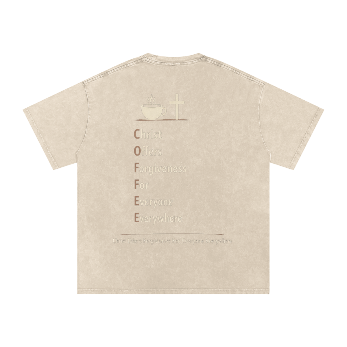 Oversized "C.O.F.F.E.E" T-Shirt