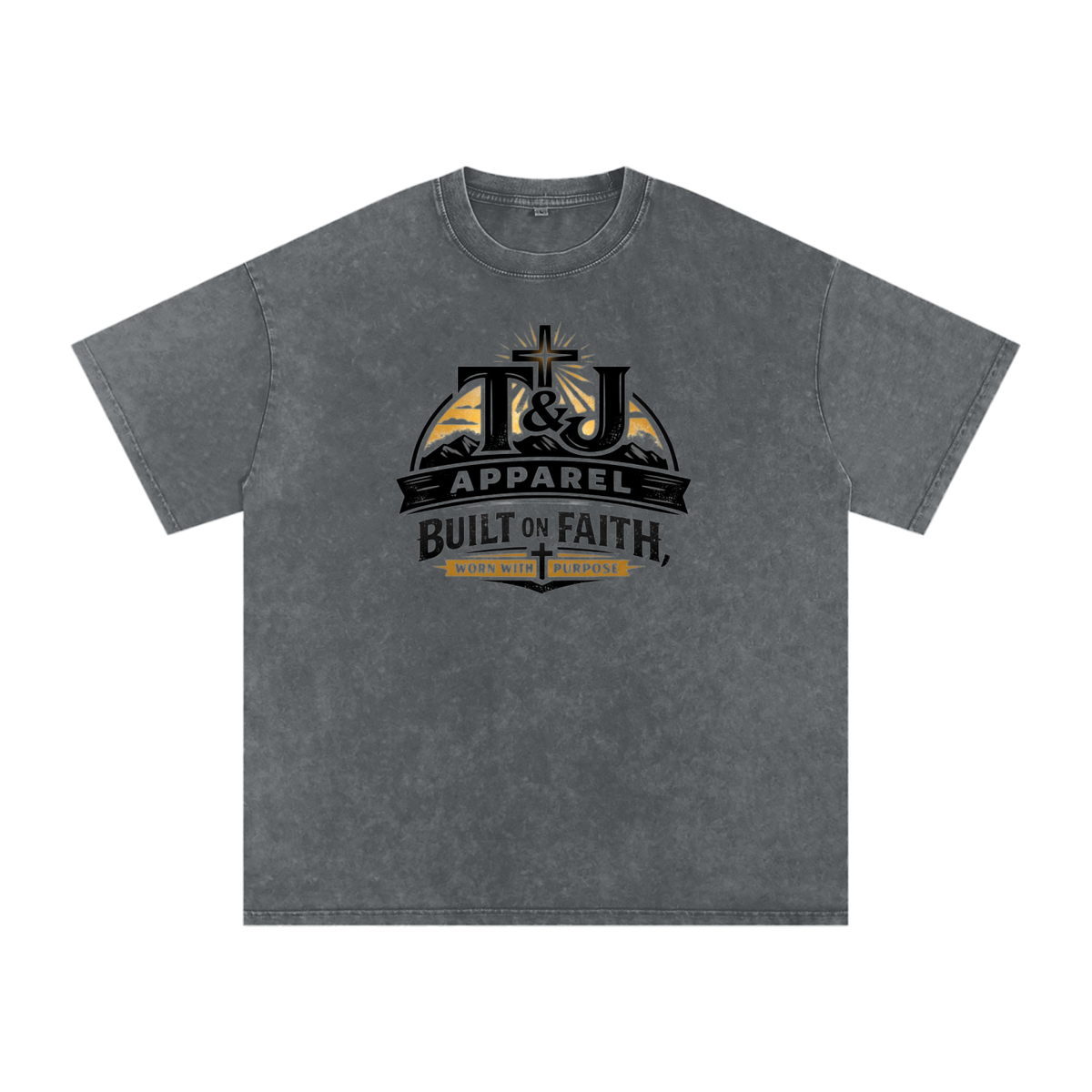 Oversized TJ Faith Apparel Logo T-Shirt