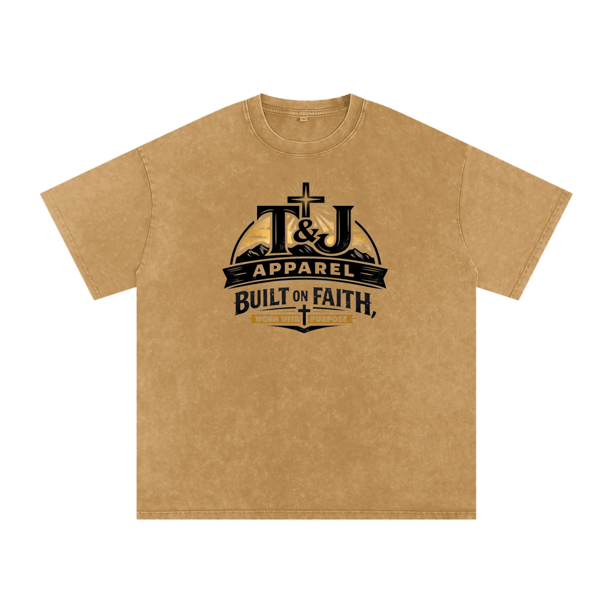 Oversized TJ Faith Apparel Logo T-Shirt