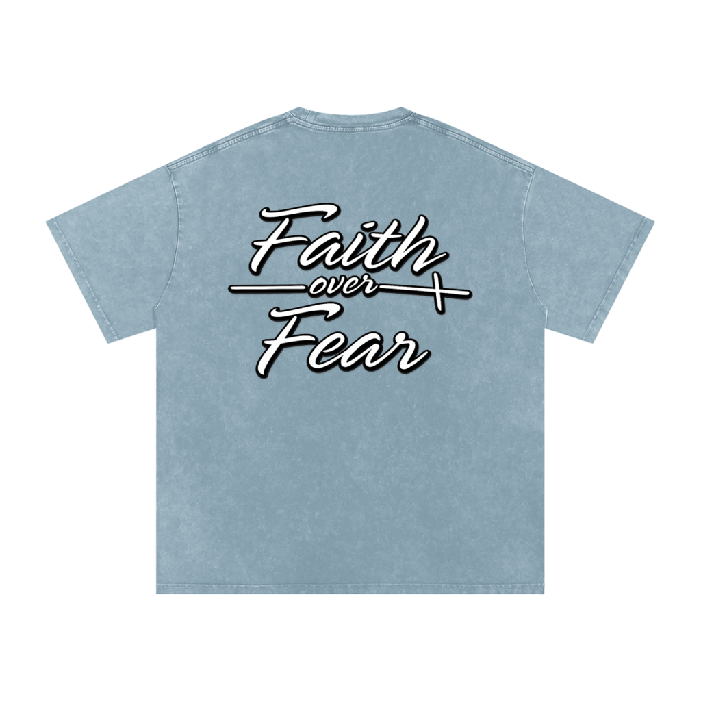 Oversized "Faith Over Fear"  T-Shirt