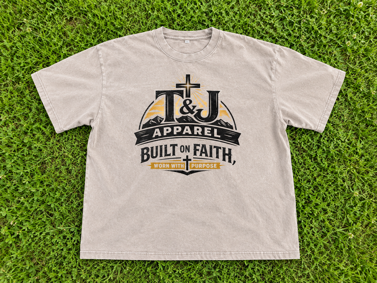Oversized TJ Faith Apparel Logo T-Shirt