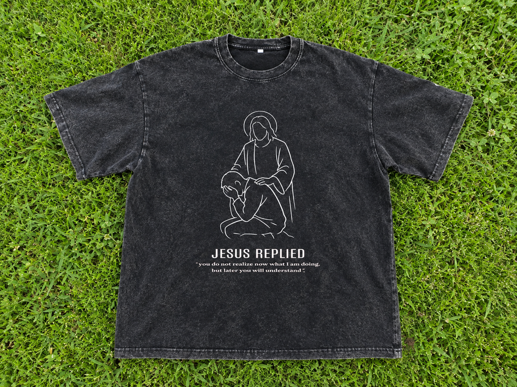 Oversized "Jesus Replied" T-Shirt