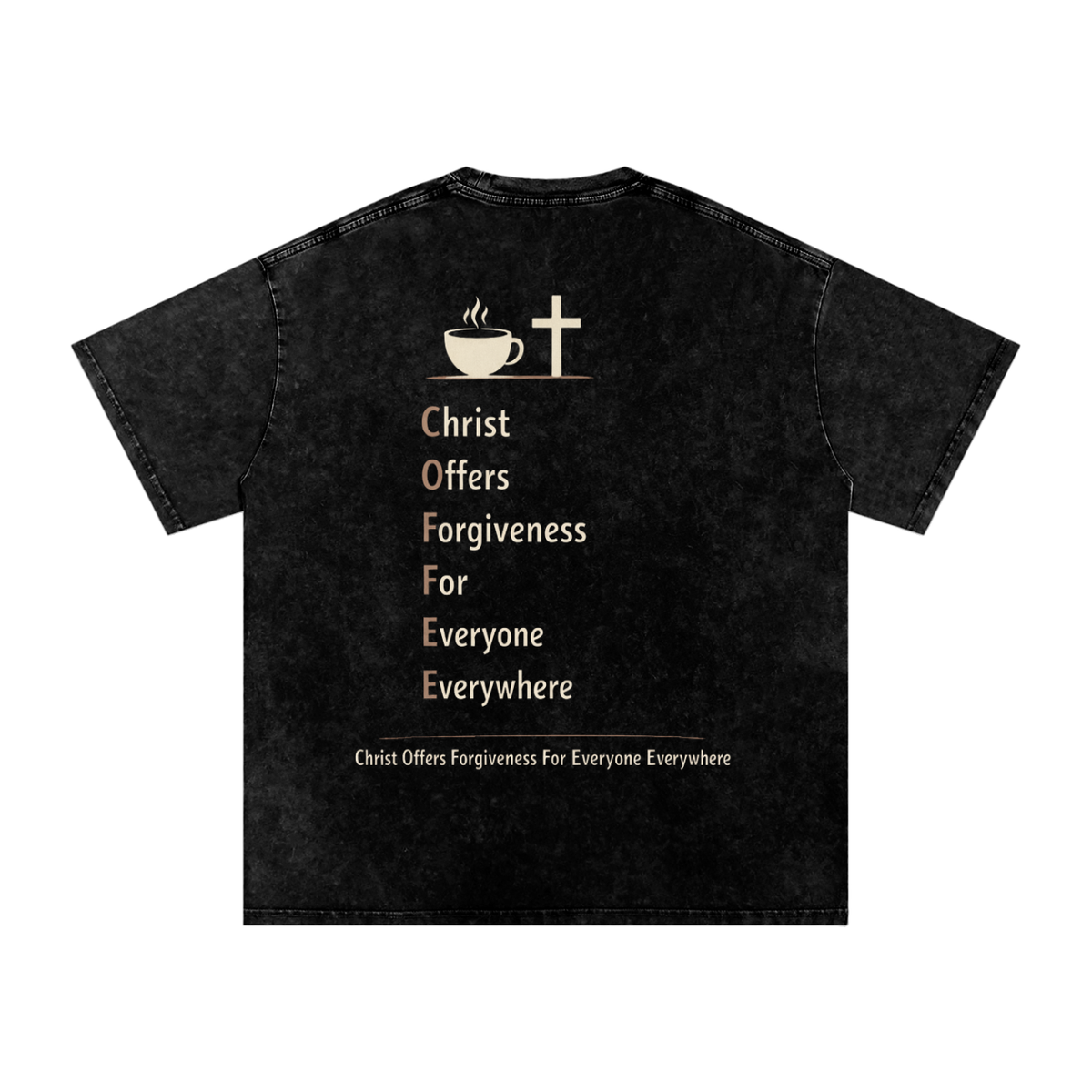 Oversized "C.O.F.F.E.E" T-Shirt