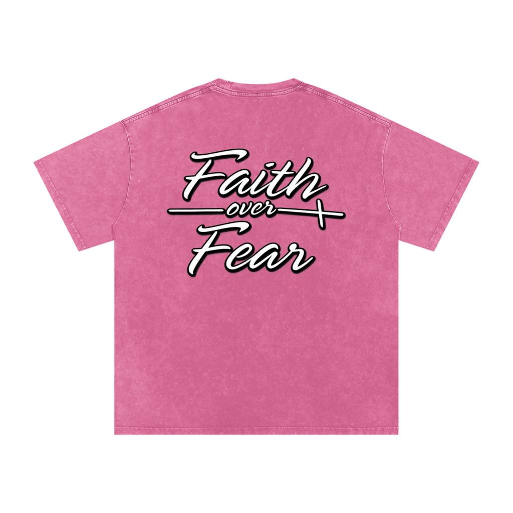 Oversized "Faith Over Fear"  T-Shirt