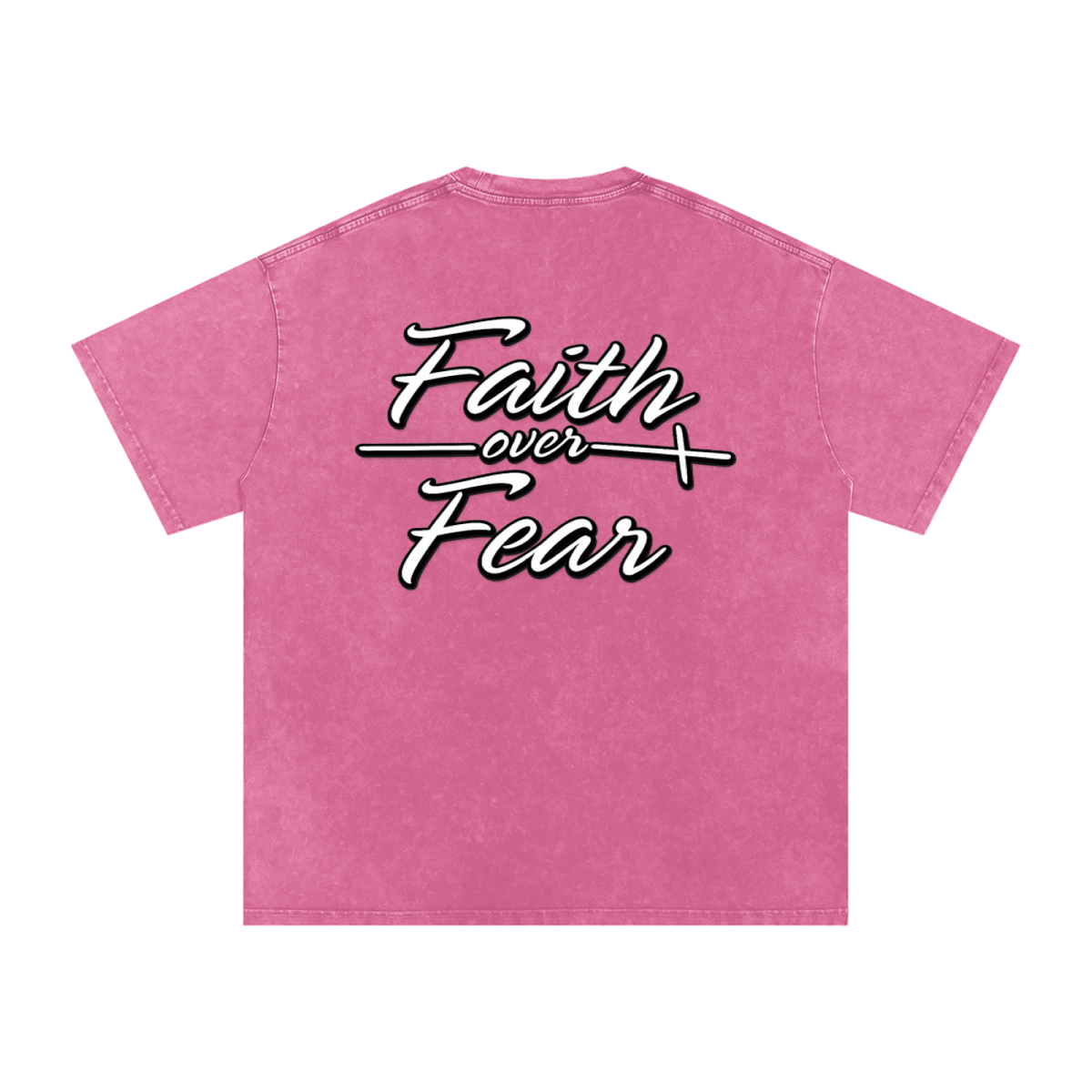 Oversized "Faith Over Fear"  T-Shirt
