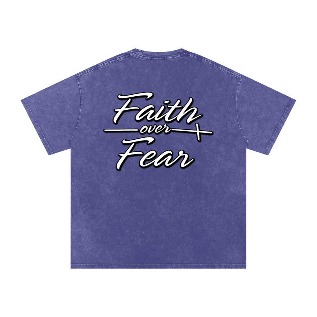 Oversized "Faith Over Fear"  T-Shirt