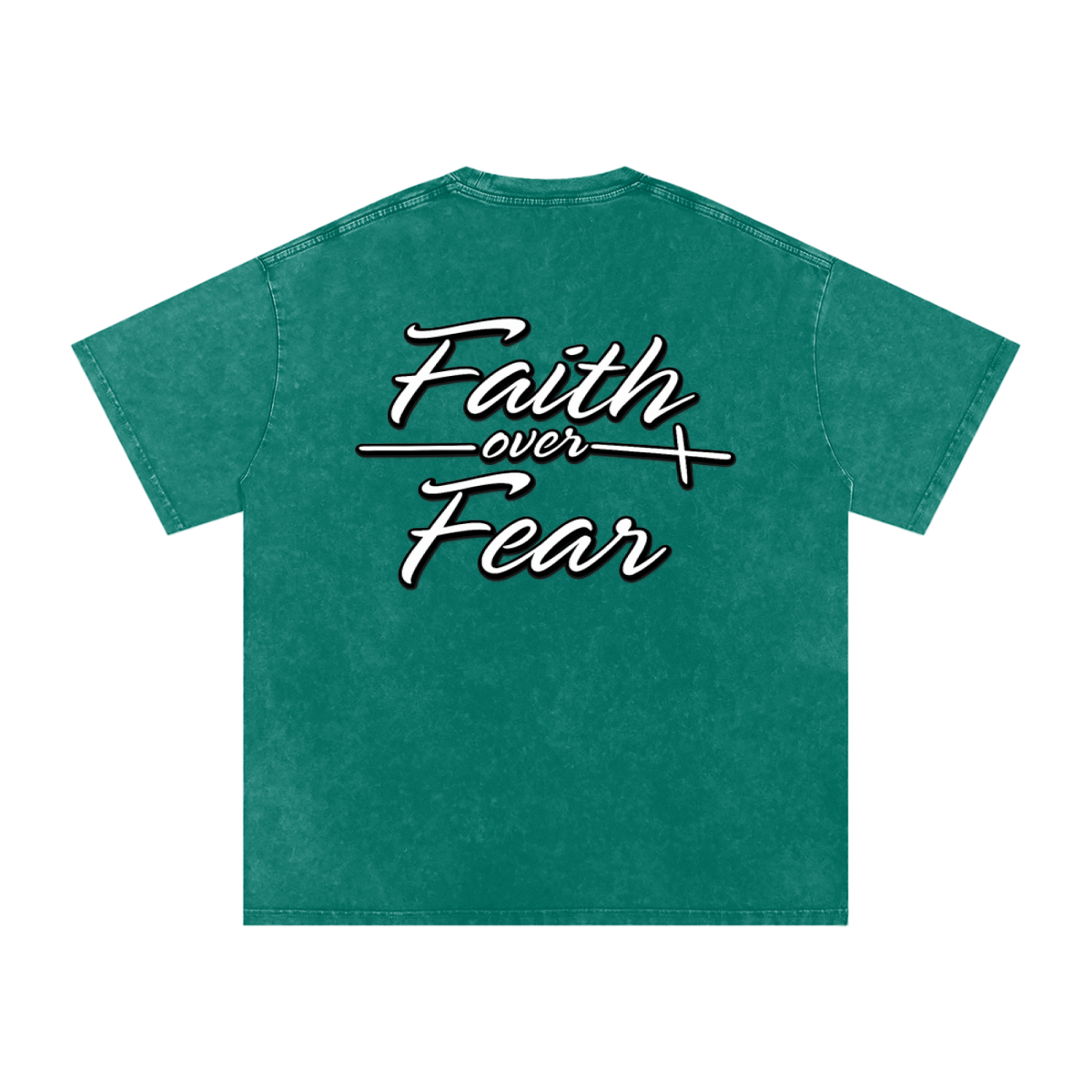 Oversized "Faith Over Fear"  T-Shirt