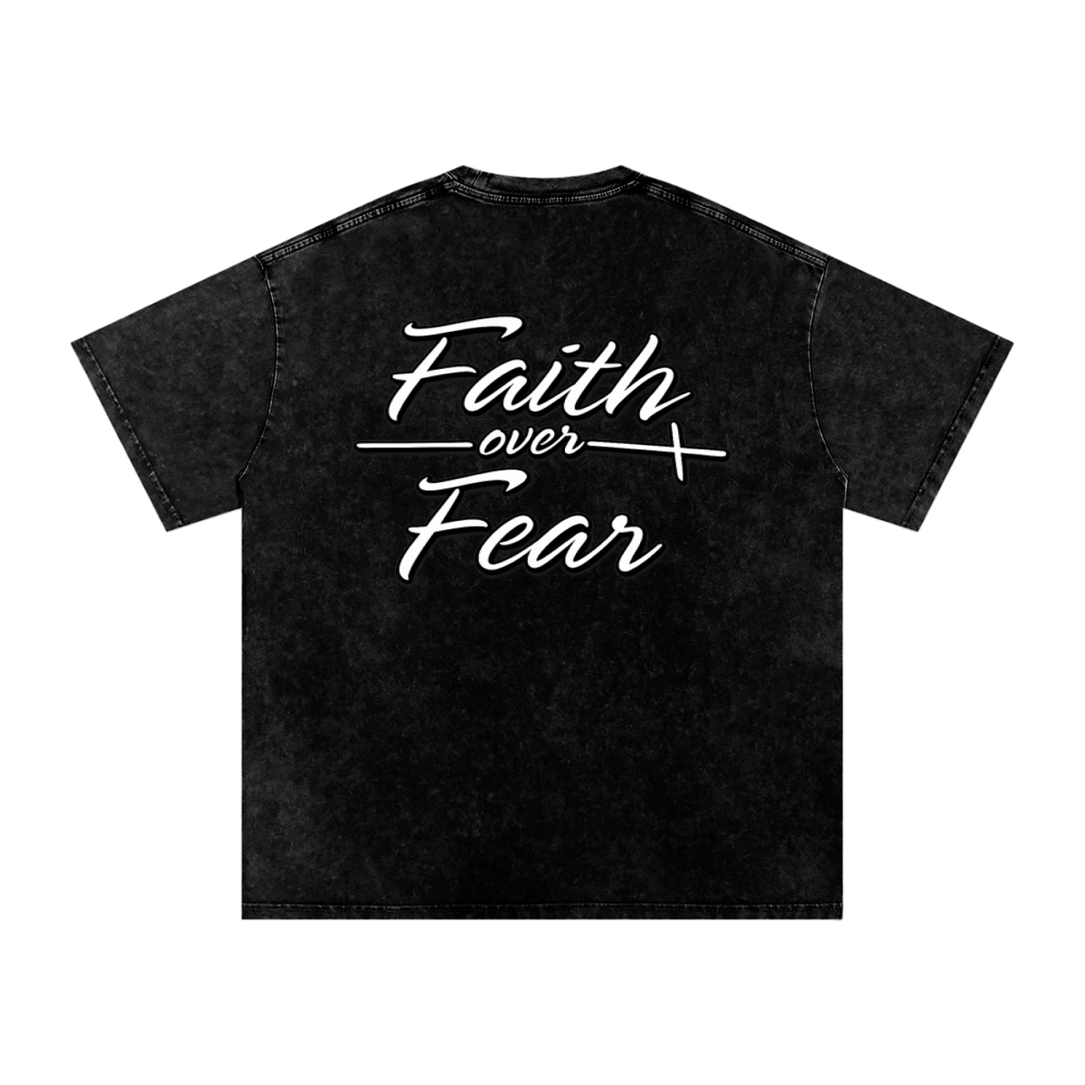 Oversized "Faith Over Fear"  T-Shirt