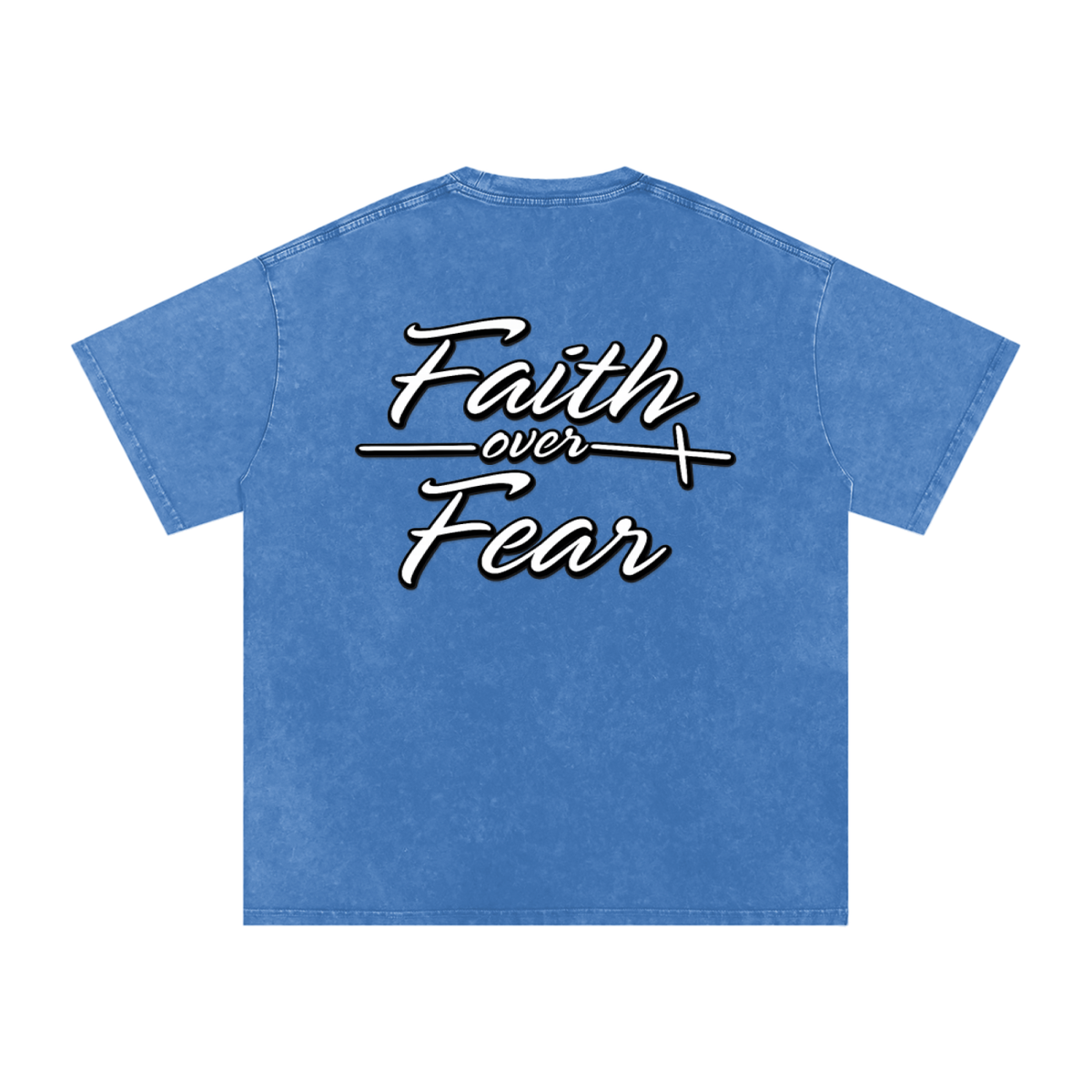 Oversized "Faith Over Fear"  T-Shirt