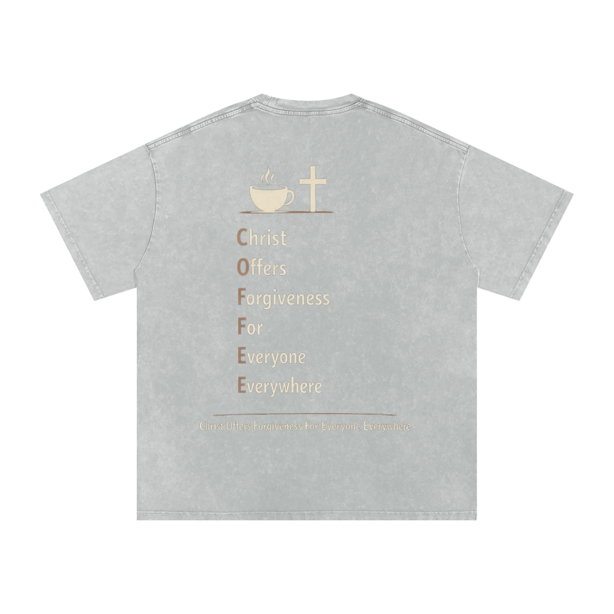 Oversized "C.O.F.F.E.E" T-Shirt
