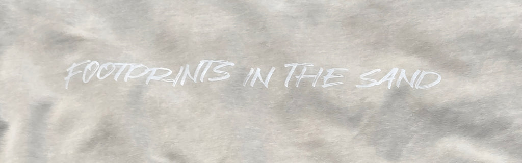 Oversized "Footprints In The Sand" T-Shirt