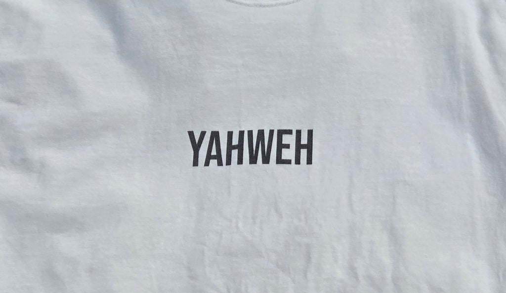 YAHWEH T-shirt | Minimal Faith Typography Christian Shirt