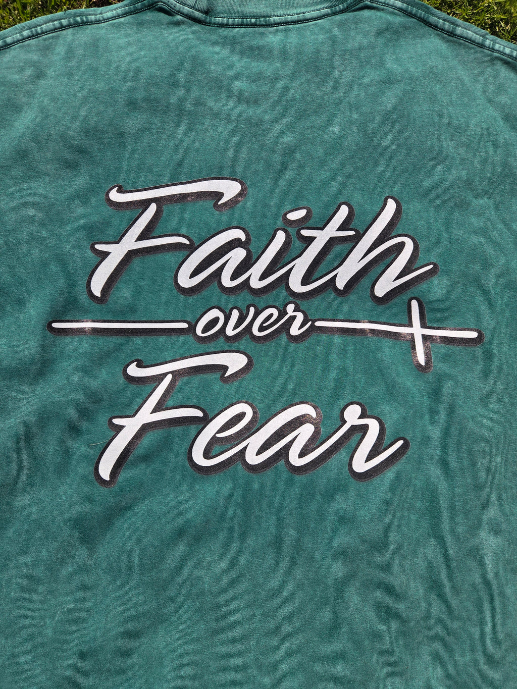 Oversized "Faith Over Fear"  T-Shirt